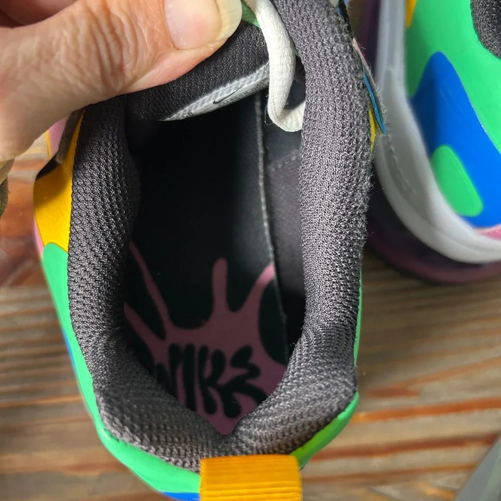 Nike Air Max 270 React Kids Multi Color gumball‎ athletic Shoes Size 6Y unisex - Picture 4 of 8